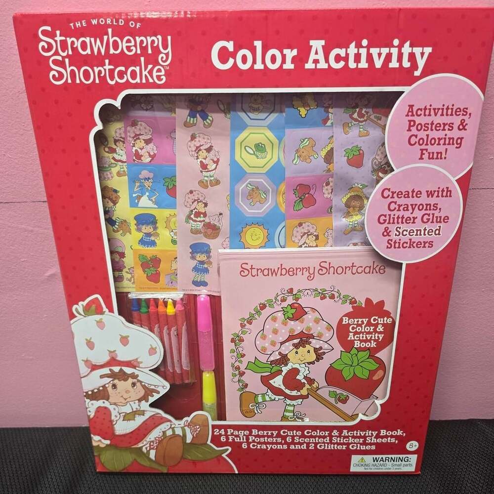 Strawberry Shortcake Color Activity Set With Stickers And Crayons